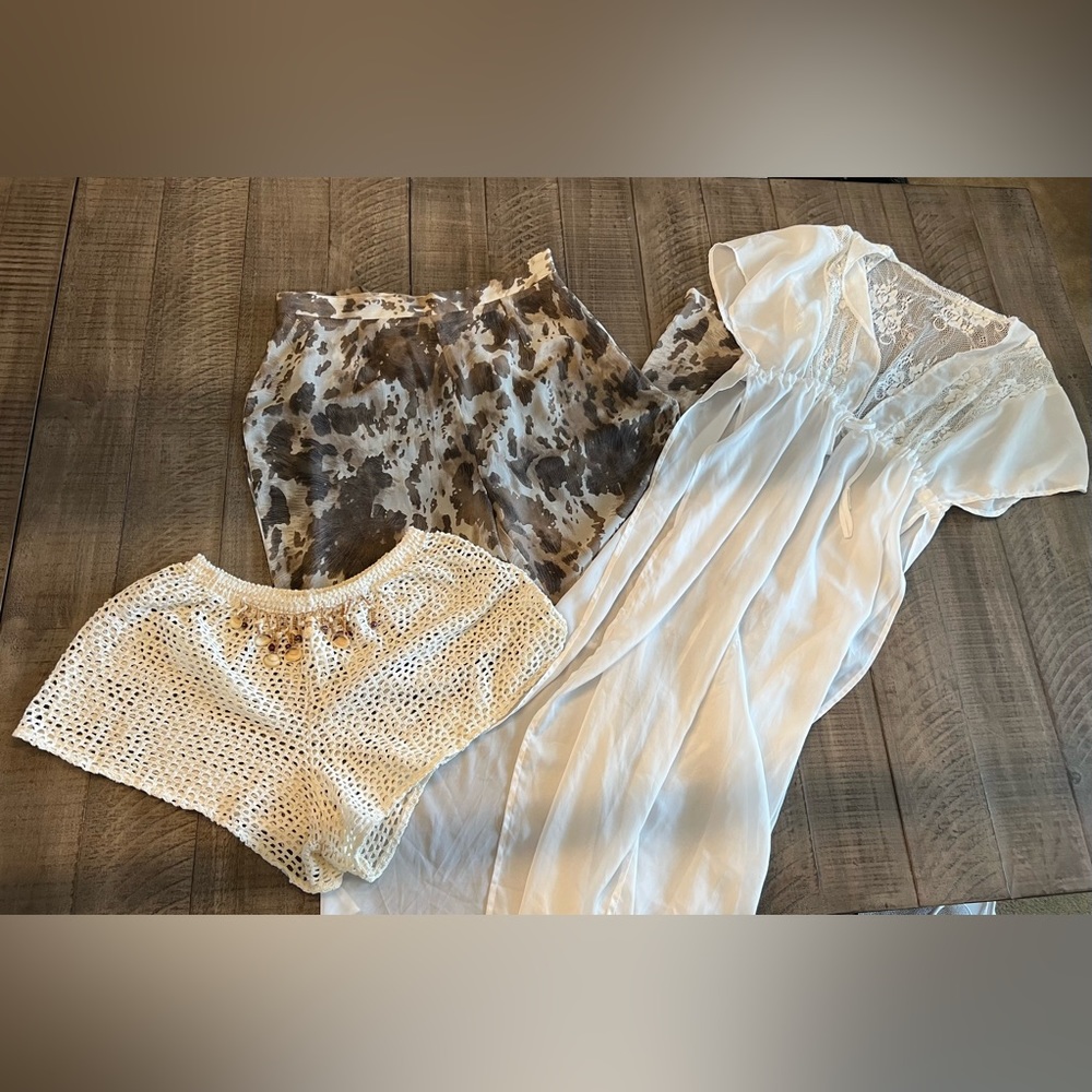 Women’s Swim Coverups & 2 Suits (L & XL)